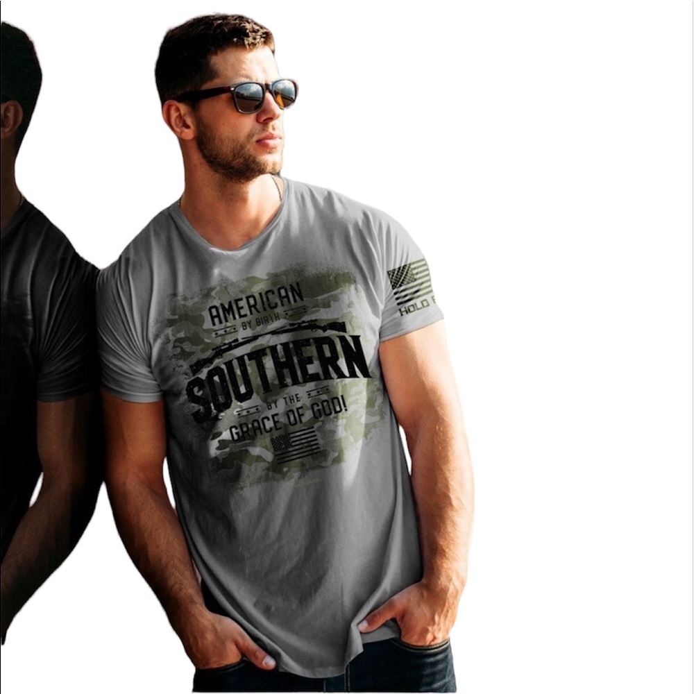 Hold Fast American by Birth Men’s Short Sleeves Cotton T-shirt Size M